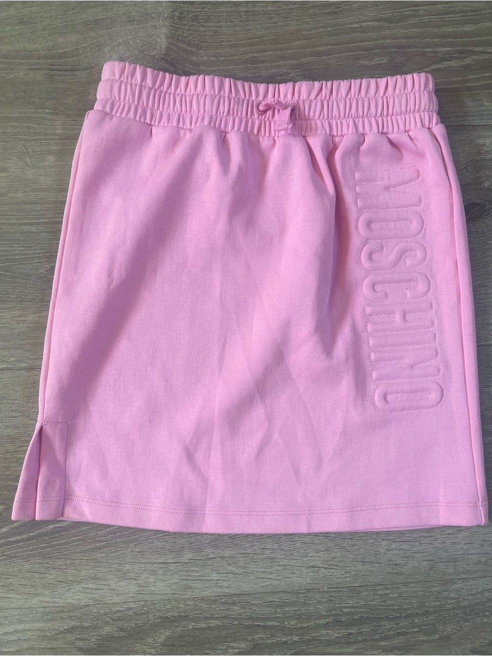 Moschino Pink Cotton Logo Skirt teen 12 women’s extra small new